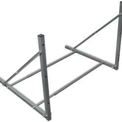 Voertuigonderdelen & -Accessoires*vidaXL Bandenrek staal zilverkleurig