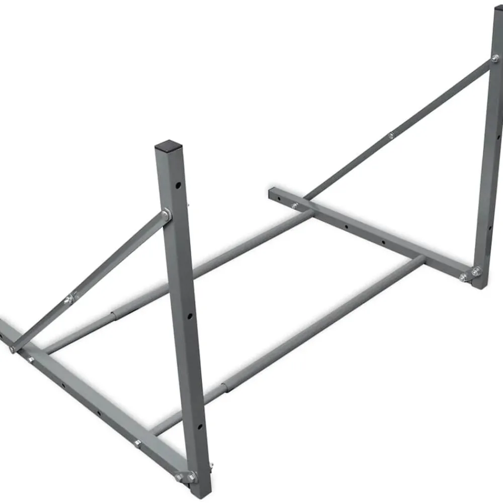 Voertuigonderdelen & -Accessoires*vidaXL Bandenrek staal zilverkleurig