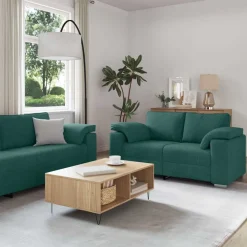 Bank 3 pcs 219 x 80 x 82 cm Linnen-mix stof>vidaXL Online
