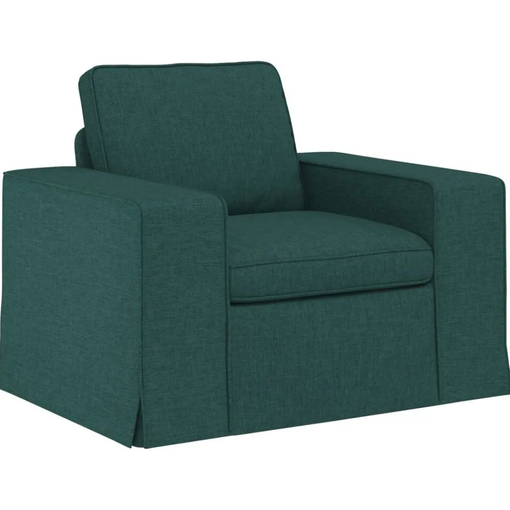 Banken*vidaXL Bank 103 x 80 x 82 cm Stof Donkergroen