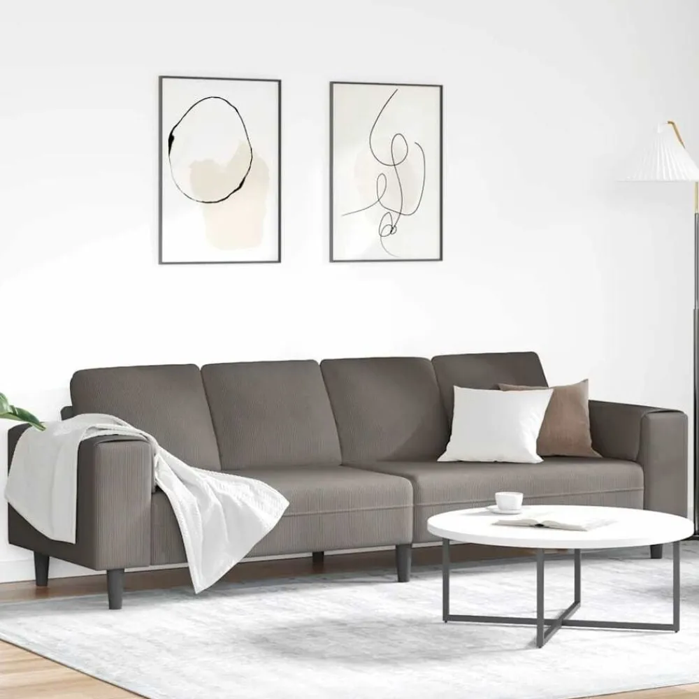 Bank 250 x 77 x 76 cm Katoen Stof>vidaXL Clearance