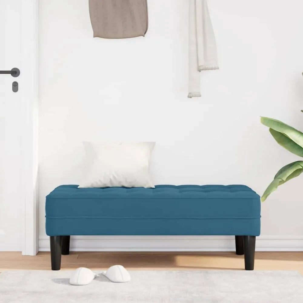 Bank met kussen 113 x 57 x 39 cm Fluweel>vidaXL Clearance