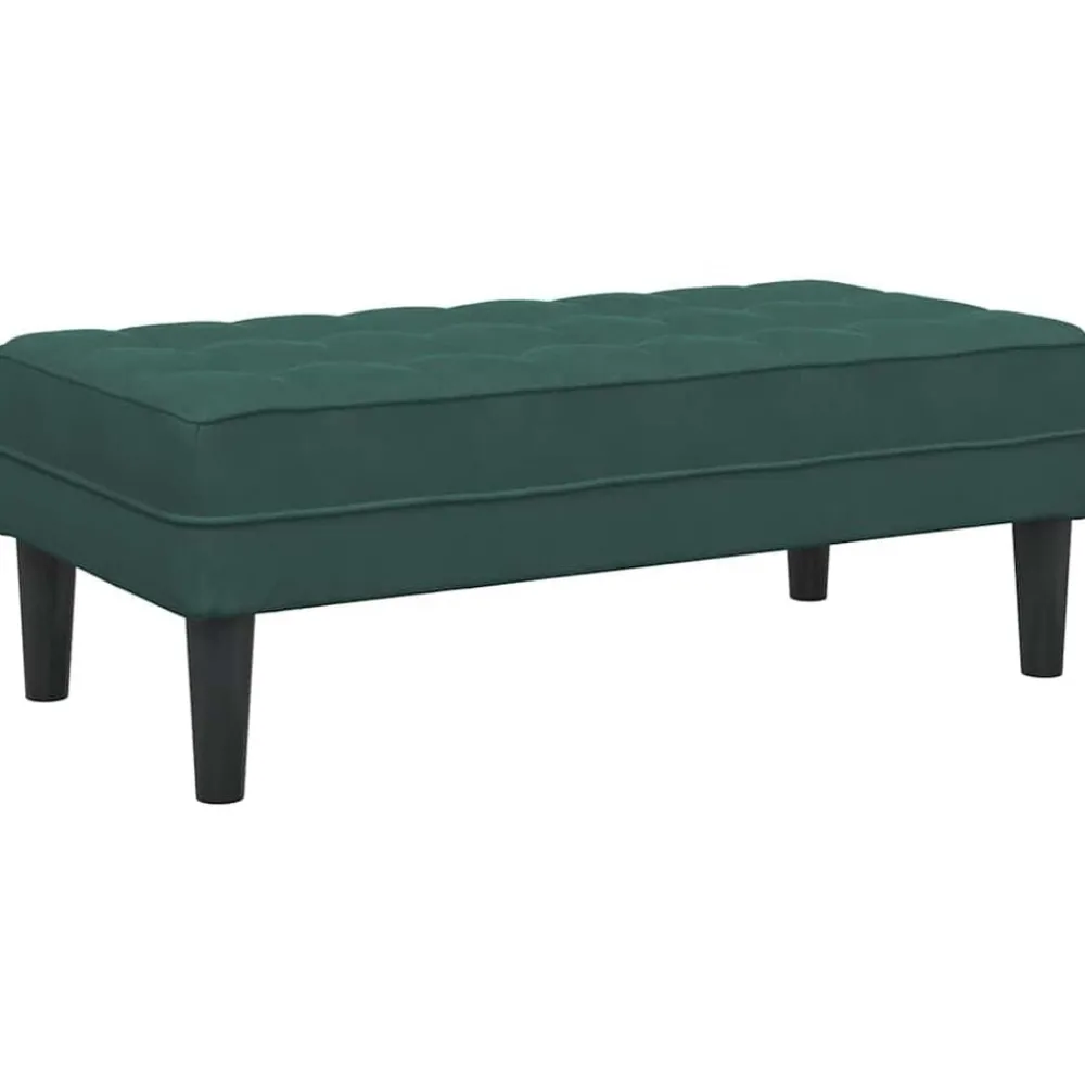 Bank met kussen 113 x 57 x 39 cm Fluweel>vidaXL New