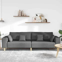 Bank met kussen 250 x 77 x 76 cm Stof><noscript><img width=
