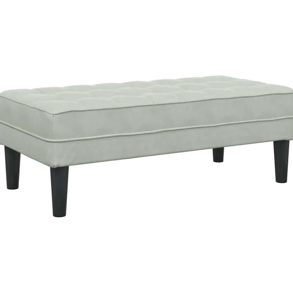Bank met kussen 113 x 57 x 39 cm Fluweel>vidaXL
