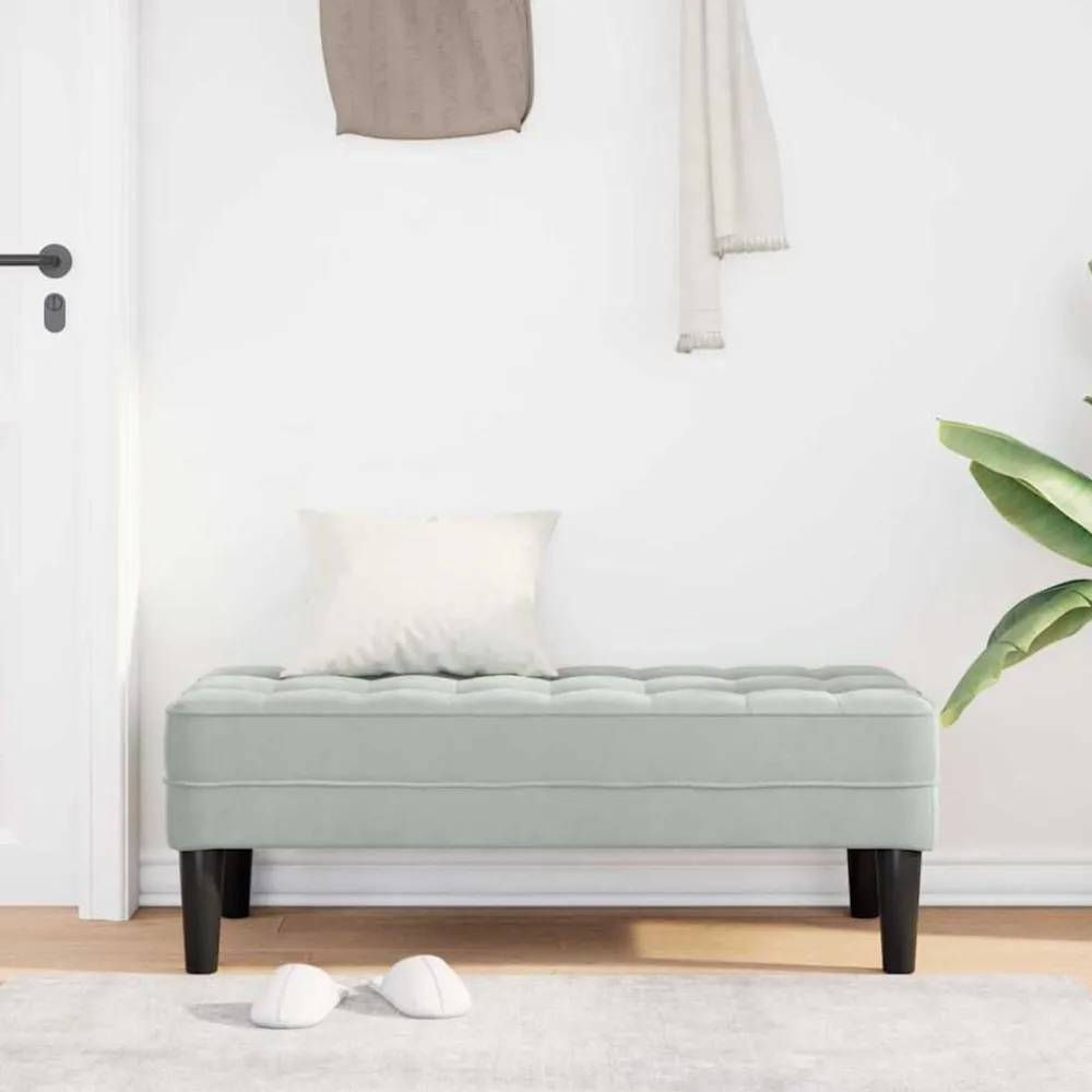 Bank met kussen 113 x 57 x 39 cm Fluweel>vidaXL