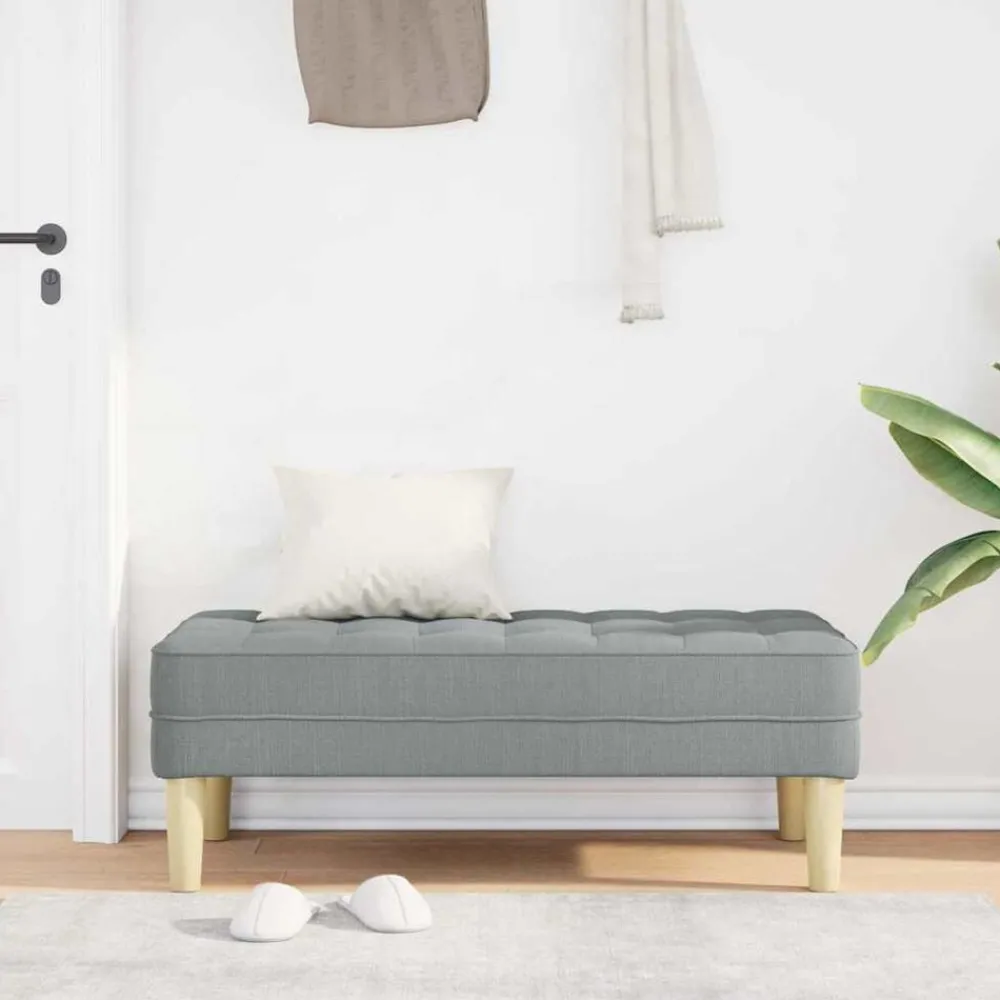 Bank met kussen 113 x 57 x 39 cm Stof>vidaXL