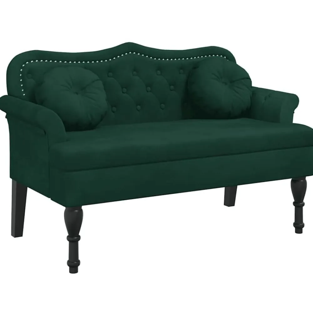 Bank met kussens 120,5x65x75 cm fluweel>vidaXL Hot