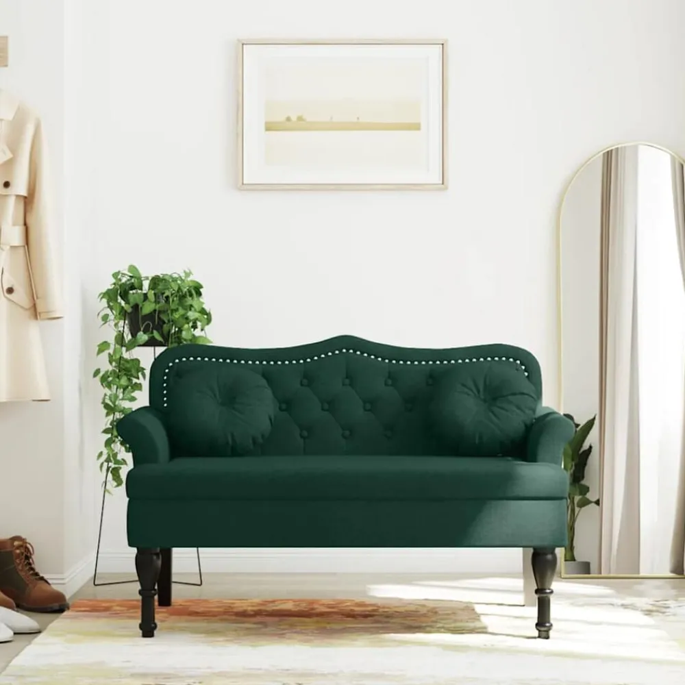 Bank met kussens 120,5x65x75 cm fluweel>vidaXL Hot