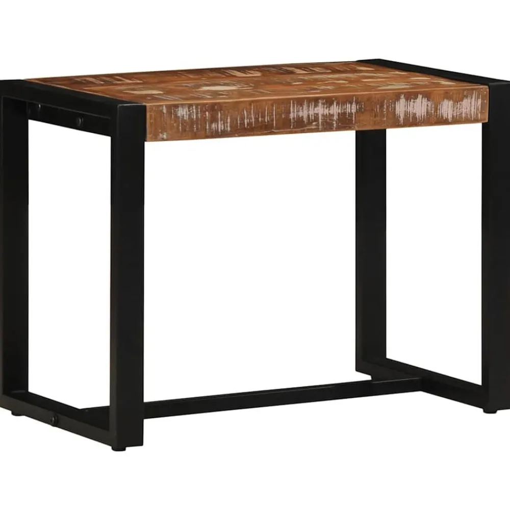 Bankjes*vidaXL Bank Multicolor 60x35x45 cm Massief Hout Hergebruikt