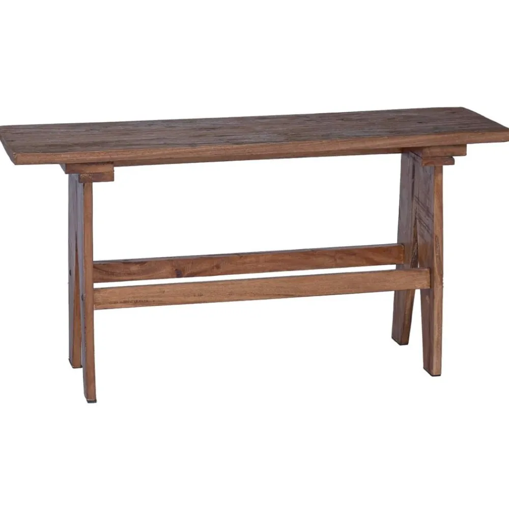 Bankjes*vidaXL Bank Naturel 100 x 30 x 51 cm Massief gerecycled hout