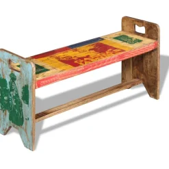 Bank 100x30x50 cm massief gerecycled hout>vidaXL Best