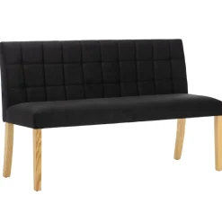 Bankjes*vidaXL Bankje 140 cm fluweel Zwart
