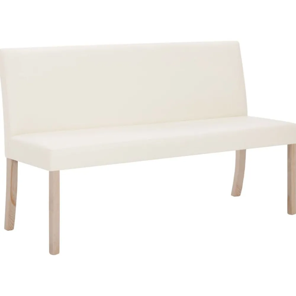 Bankjes*vidaXL Bankje 139,5 cm kunstleer crème Crème