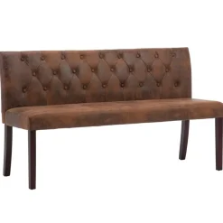 Bankje 148,5 cm kunstsuède>vidaXL Hot