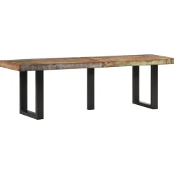 Bankje 160 cm massief gerecycled hout en staal>vidaXL Best