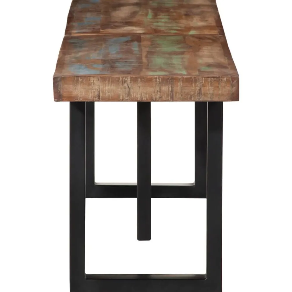 Bankje 160 cm massief gerecycled hout en staal>vidaXL Best