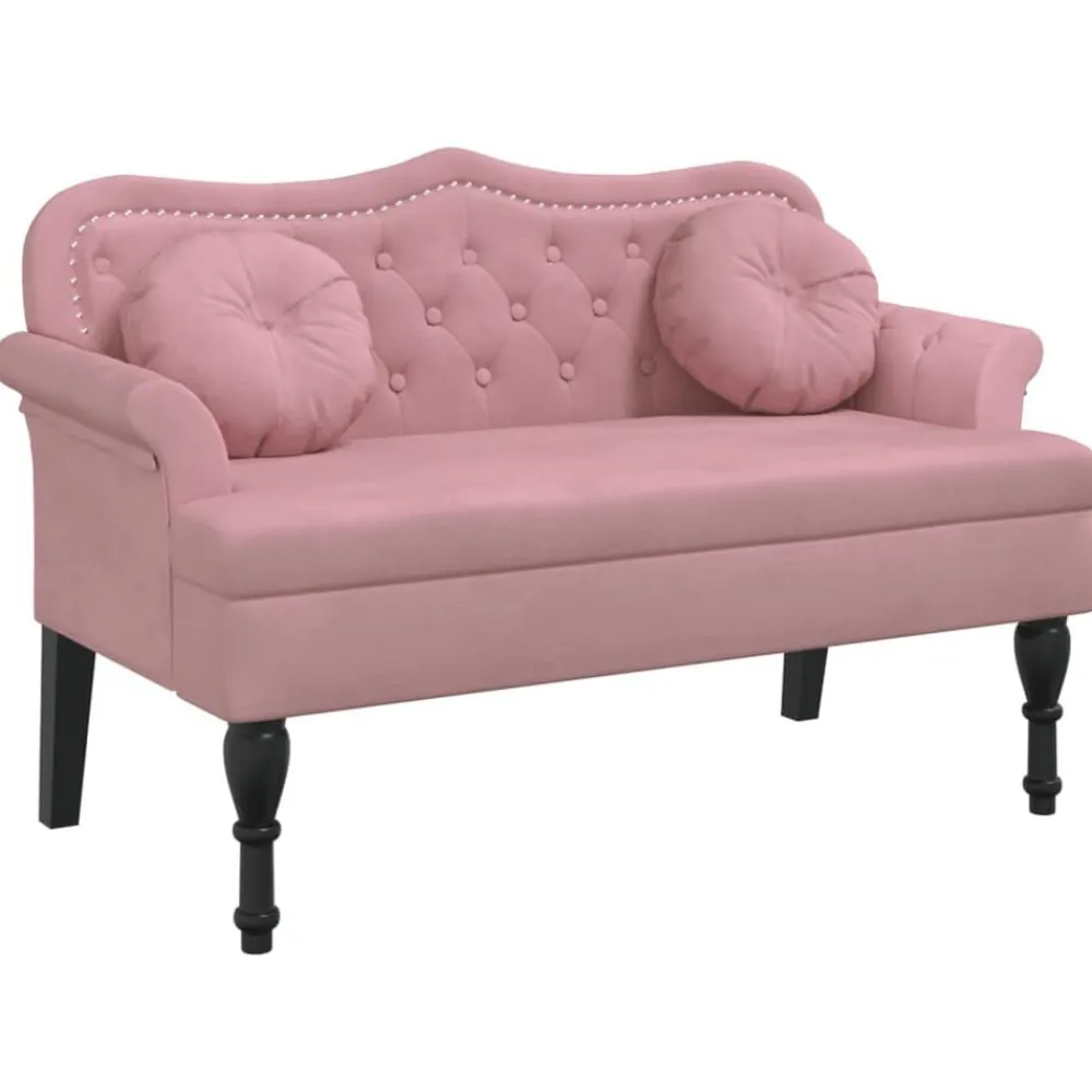 Bankje met kussens 120,5x65x75 cm fluweel>vidaXL Discount