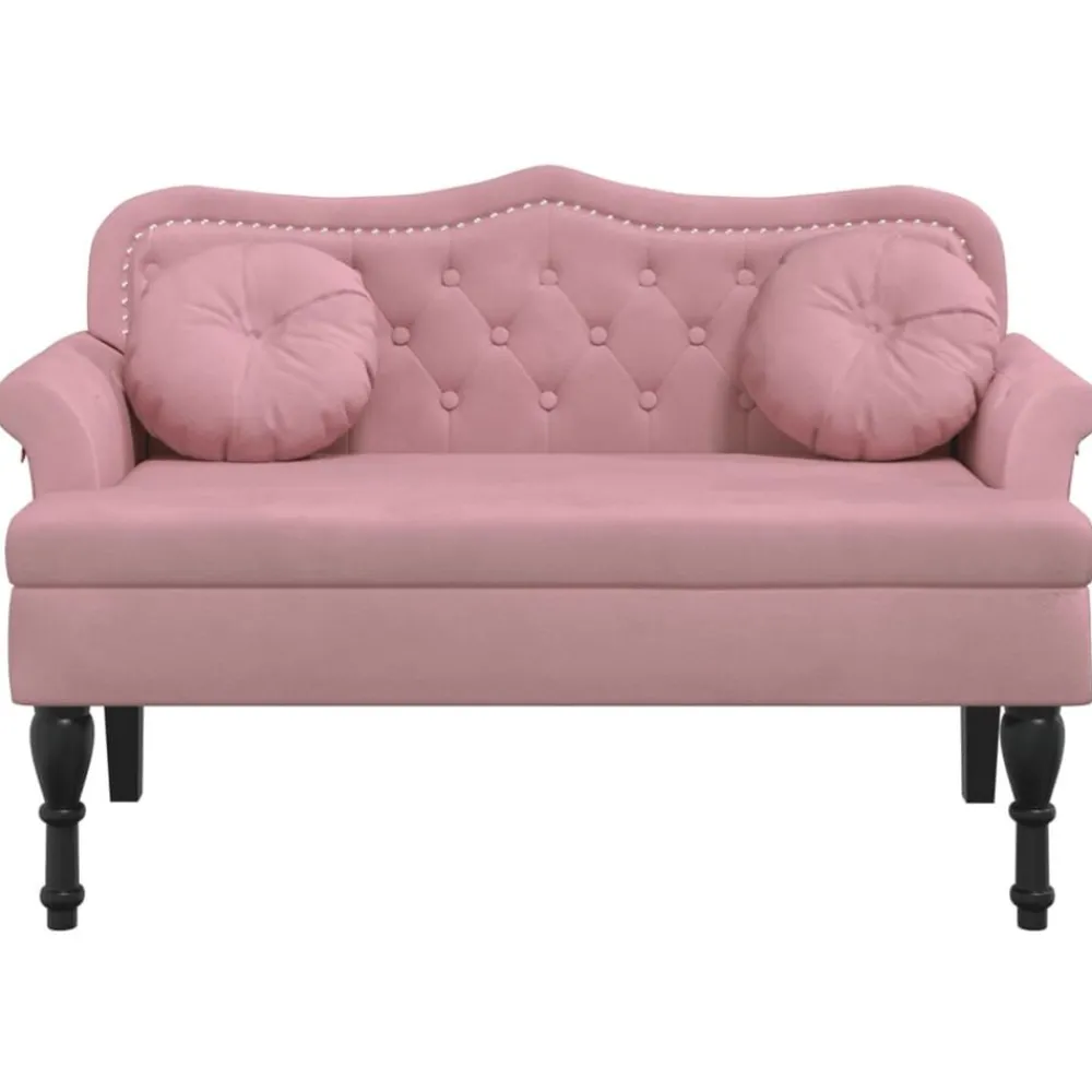 Bankje met kussens 120,5x65x75 cm fluweel>vidaXL Discount