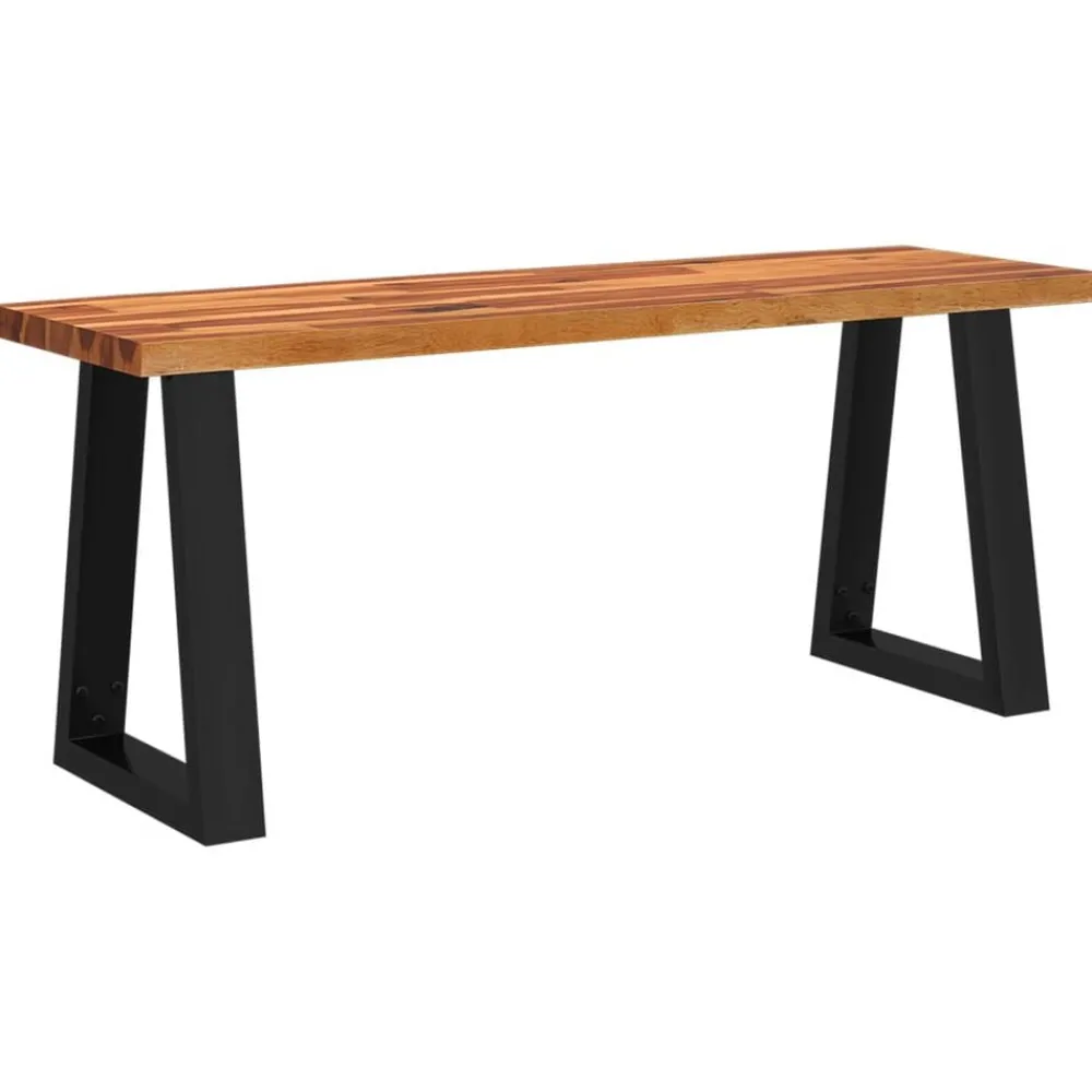 Bankjes*vidaXL Bankje met natuurlijke rand 110 cm massief acaciahout