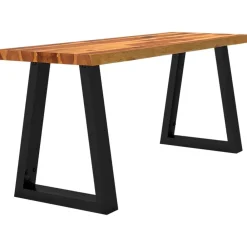 Bankjes*vidaXL Bankje met natuurlijke rand 110 cm massief acaciahout