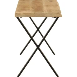 Bankje met natuurlijke rand 105 cm massief mangohout><noscript><img width=