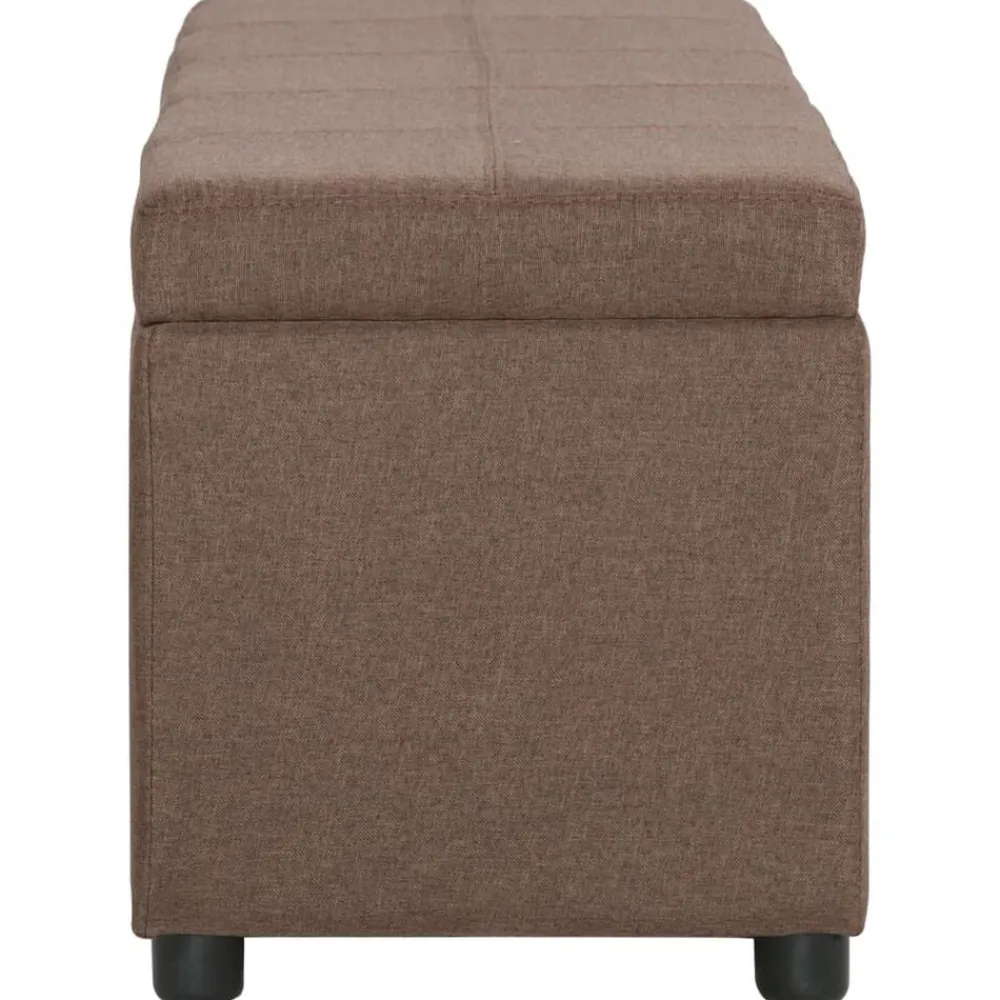 Bankje met opbergvak 116 cm polyester>vidaXL Hot