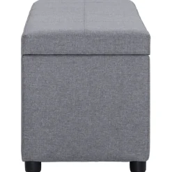 Bankje met opbergvak 116 cm polyester><noscript><img width=