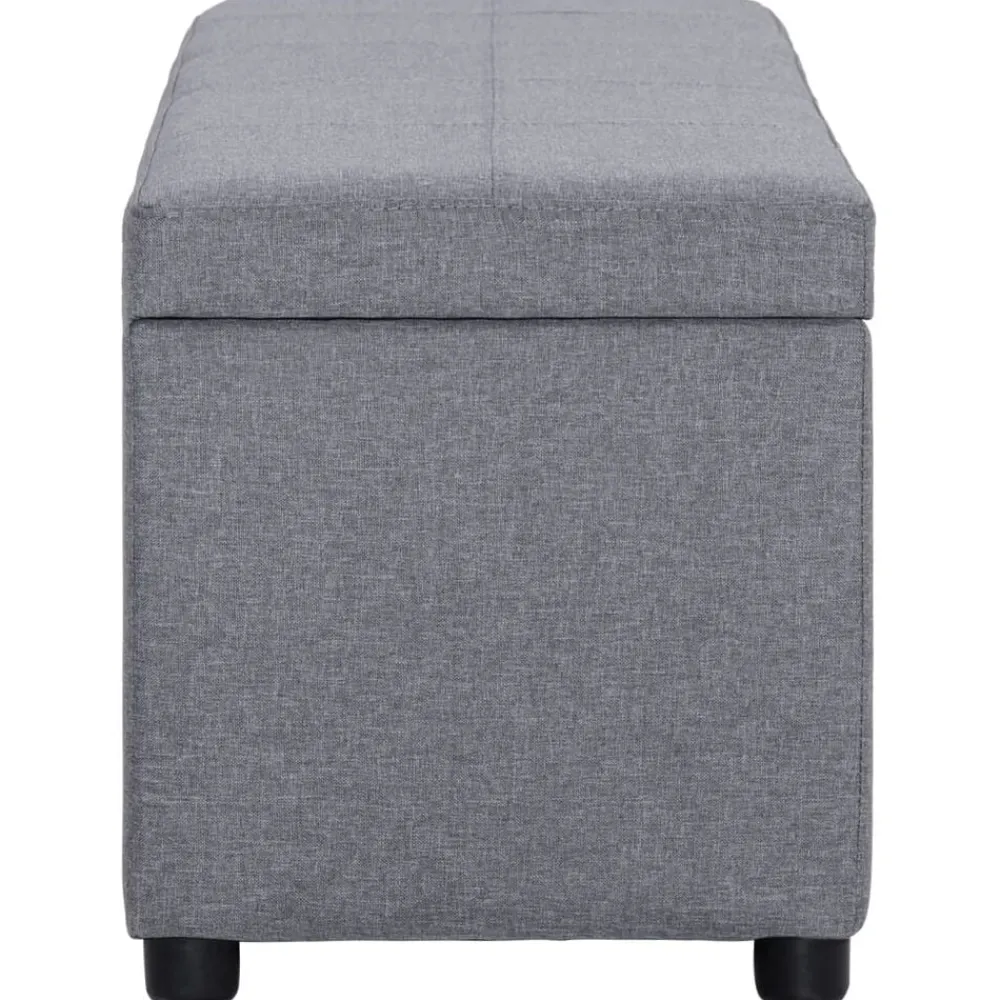 Bankje met opbergvak 116 cm polyester>vidaXL Discount