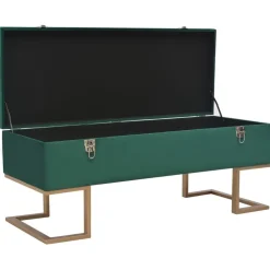 Bankjes*vidaXL Bankje met opbergvak 105 cm fluweel Groen