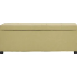 Bankje met opbergvak 116 cm polyester>vidaXL Online