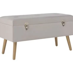 Bankjes*vidaXL Bankje met opbergvak 80 cm fluweel Grijs