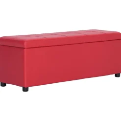 Bankje met opbergvak 116 cm kunstleer>vidaXL
