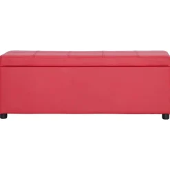 Bankje met opbergvak 116 cm kunstleer>vidaXL