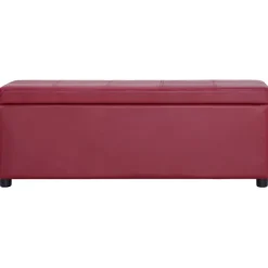 Bankje met opbergvak 116 cm kunstleer>vidaXL Hot