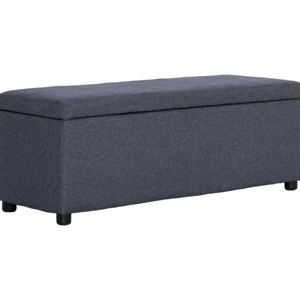 Bankje met opbergvak 116 cm polyester>vidaXL Online
