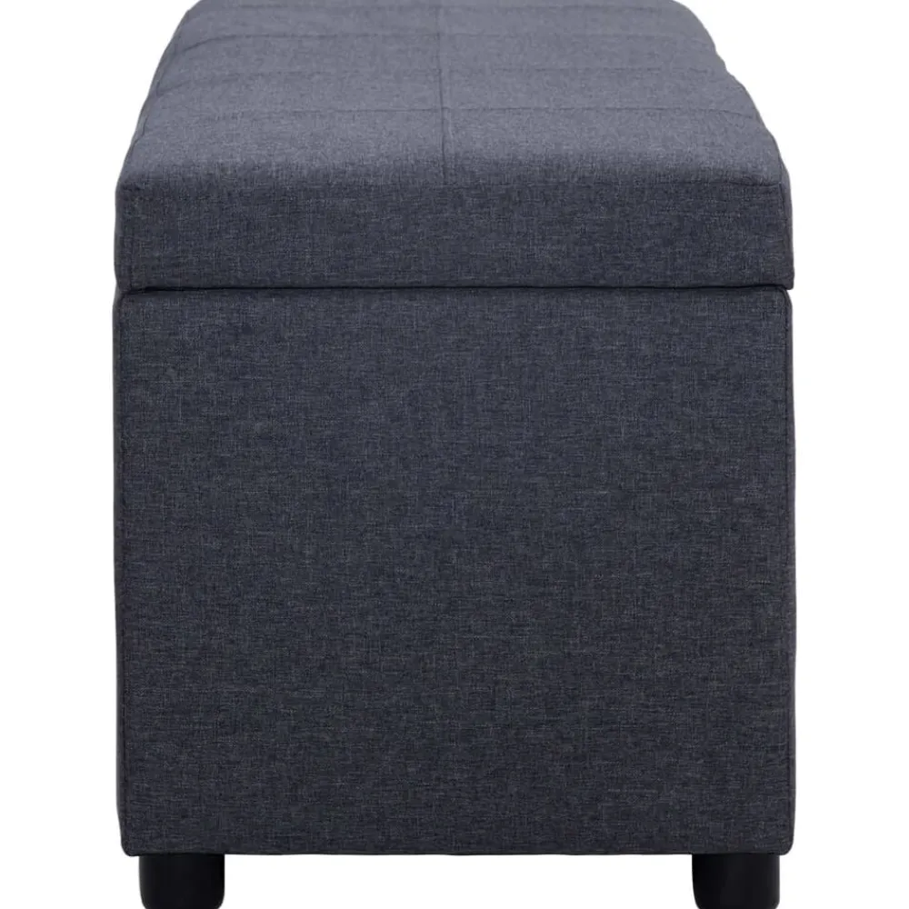 Bankje met opbergvak 116 cm polyester>vidaXL Online