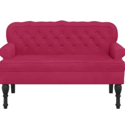 Bankje met rugleuning 119,5x64,5x75 cm fluweel><noscript><img width=