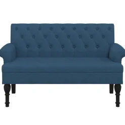 Bankje met rugleuning 120x62x75,5 cm stof><noscript><img width=