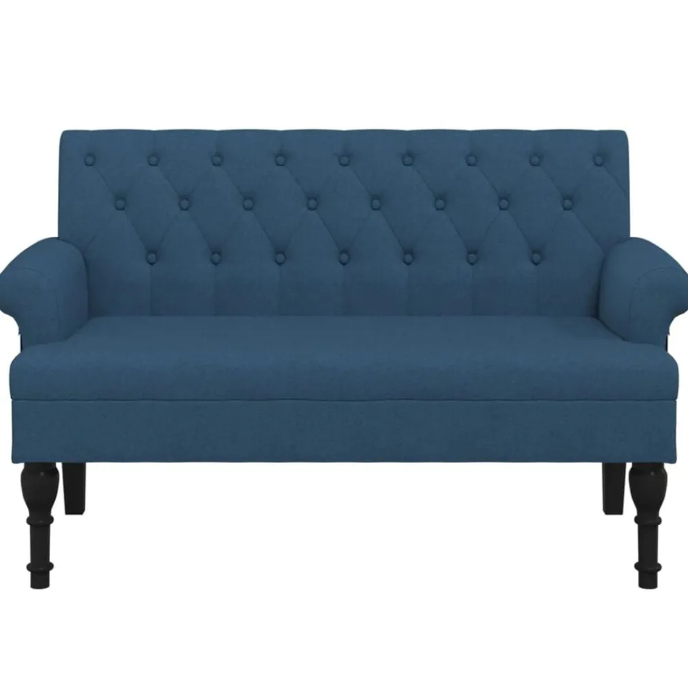Bankje met rugleuning 120x62x75,5 cm stof>vidaXL