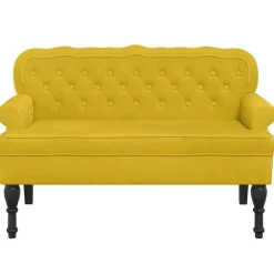 Bankje met rugleuning 119,5x64,5x75 cm fluweel><noscript><img width=