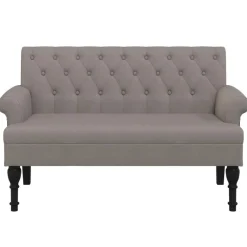 Bankje met rugleuning 120x62x75,5 cm stof><noscript><img width=