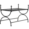 Bankjes*vidaXL Bankje vintage stijl 83x42x55 cm metaal zwart