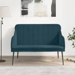 Bankje 110x76x80 cm fluweel>vidaXL Clearance