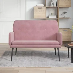 Bankje 108x79x79 cm fluweel>vidaXL Best