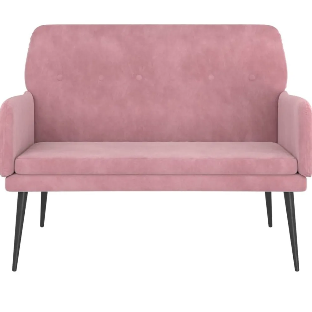 Bankje 108x79x79 cm fluweel>vidaXL Best