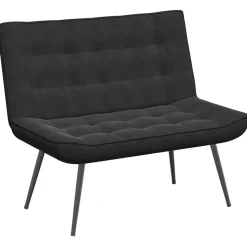 Bankjes*vidaXL Bankje 110x74x84 cm fluweel Zwart