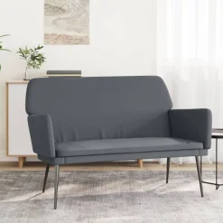 Bankjes*vidaXL Bankje 108x79x79 cm fluweel Donkergrijs