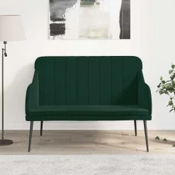 Bankjes*vidaXL Bankje 110x76x80 cm fluweel Donkergroen