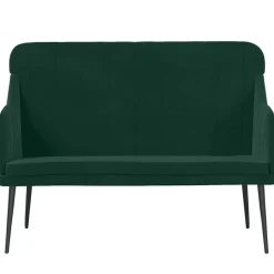 Bankjes*vidaXL Bankje 110x76x80 cm fluweel Donkergroen